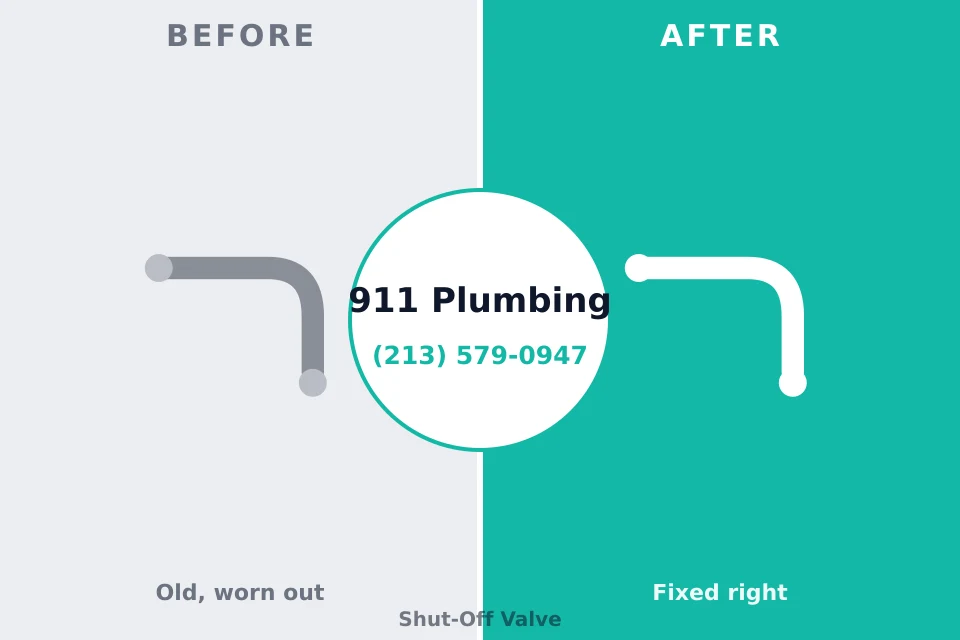 Before and after: plumbing repair Atwater, MN